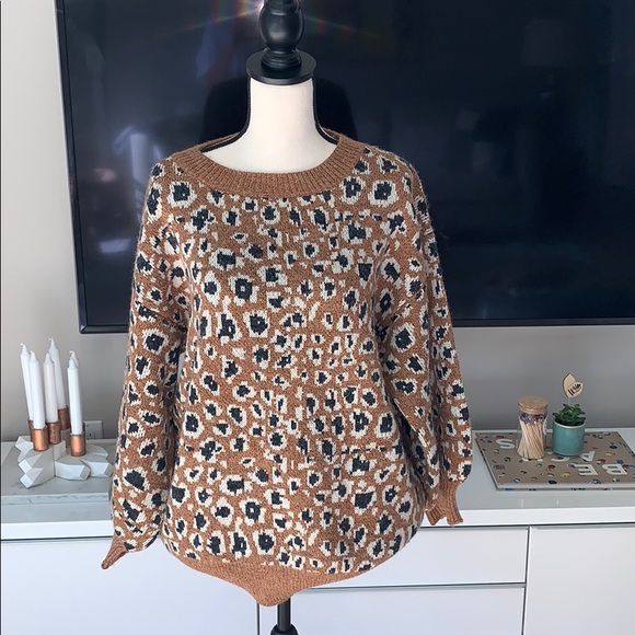 Farm Rio Leopard Sweater - Picture 2 of 5